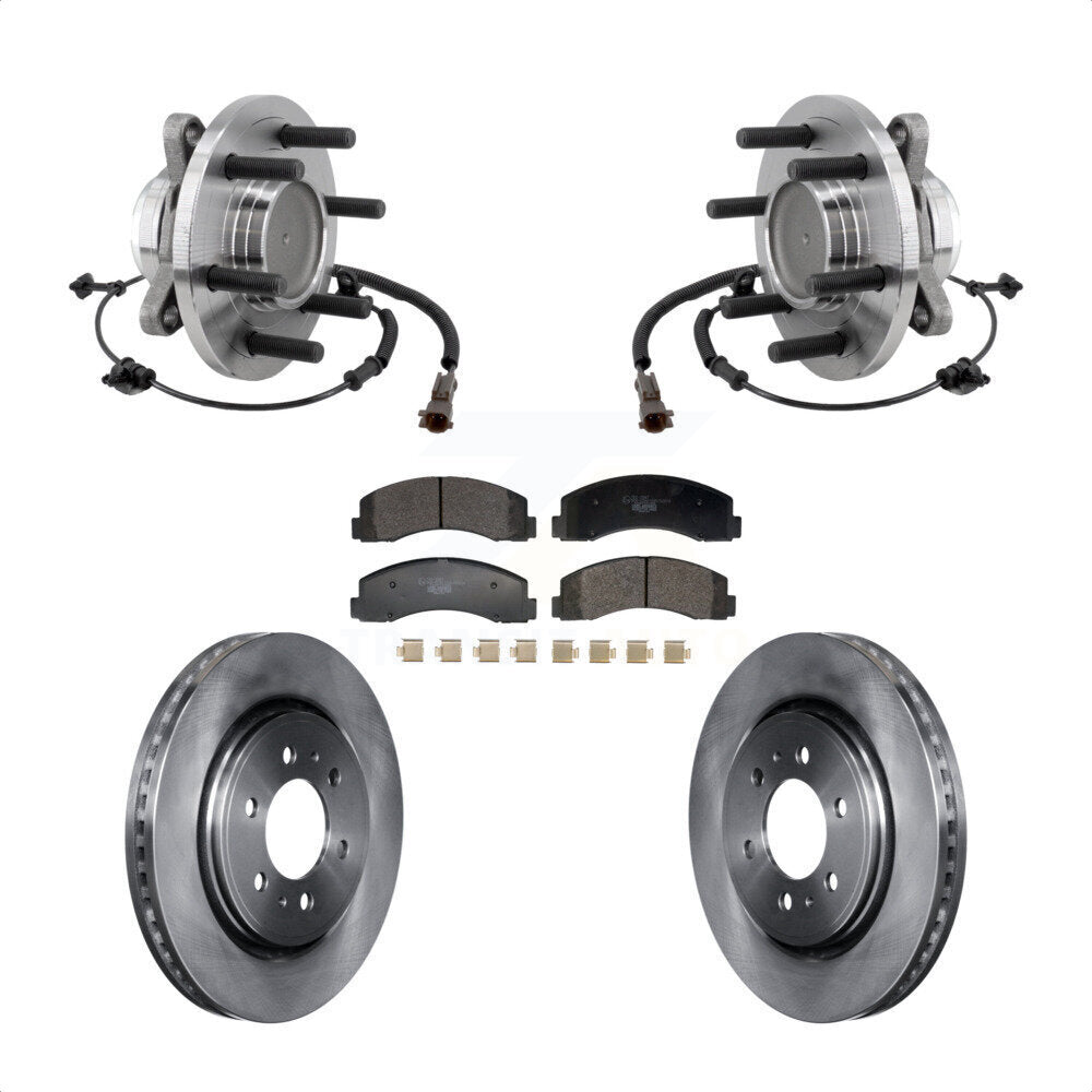 Kit de plaquettes de Rotor de frein à disque, roulement de moyeu avant, pour Ford F-150 Expedition Lincoln RW