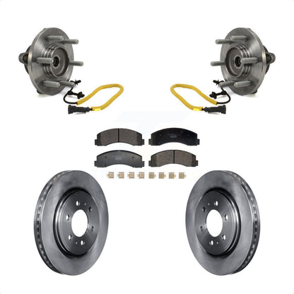 Kit de rotors de frein à disque et de plaquettes en céramique, ensemble de roulements de moyeu avant, pour Ford F-15