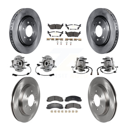 Kit de rotors et plaquettes de frein, roulement de moyeu avant et arrière (10 pièces) pour Ford Expedition Lincol