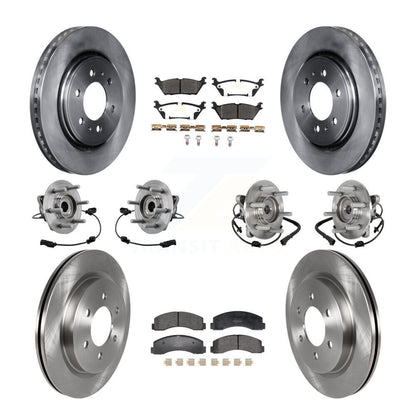Kit de rotors et plaquettes de frein, roulement de moyeu avant et arrière (10 pièces) pour Ford Expedition Lincol