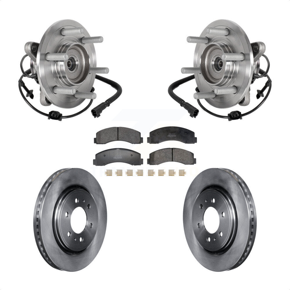 Kit de plaquettes de Rotor de frein, roulement de moyeu avant, pour Ford Expedition Lincoln Navigator 4W