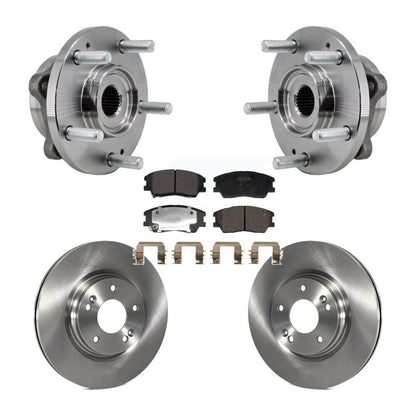 Ensemble de roulements de moyeu avant, Rotors et plaquettes de frein à disque, Kit pour Kia Soul