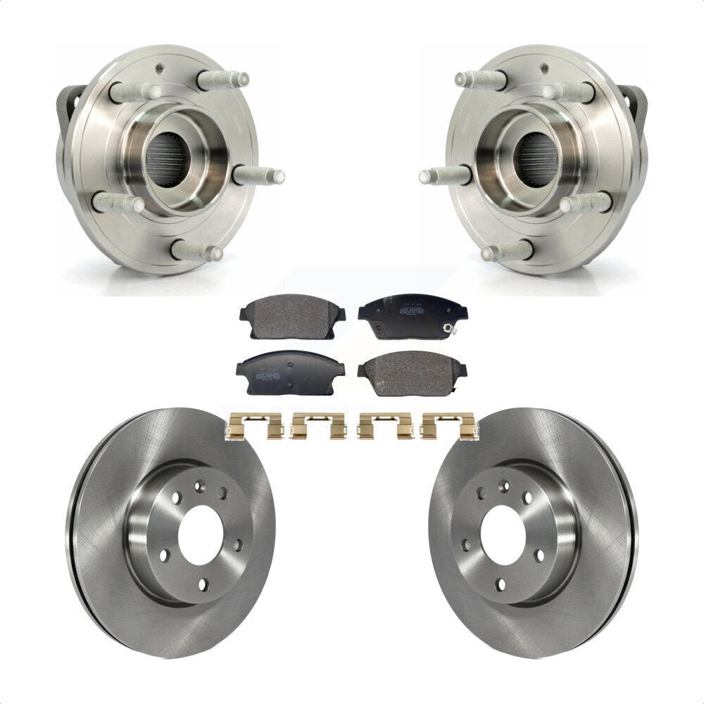 Ensemble de roulements de moyeu avant, Rotors et plaquettes de frein à disque pour Cadillac ATS
