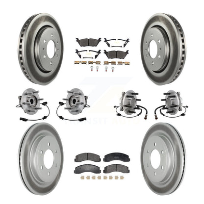 Kit de plaquettes de Rotor de frein revêtues de roulement de moyeu avant et arrière (10 pièces) pour Ford Expedition RW