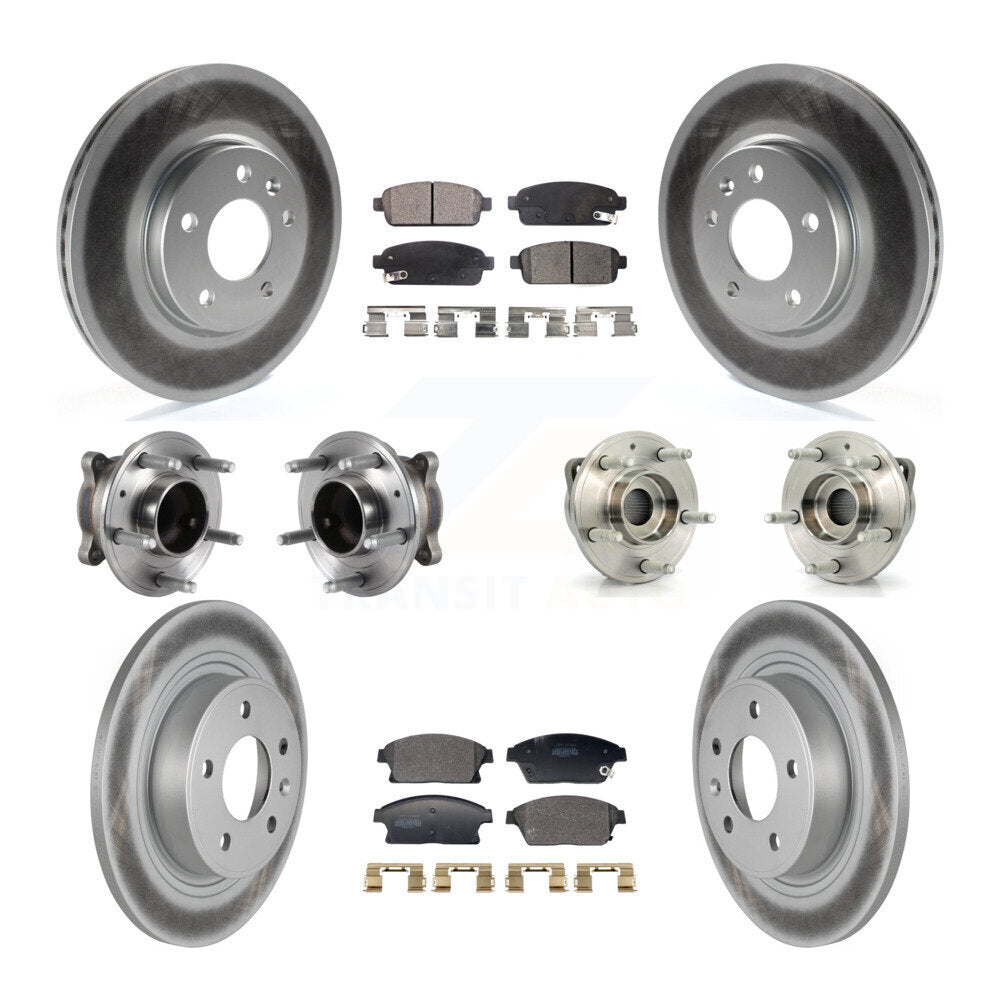 Kit de plaquettes de Rotor de frein, roulement de moyeu avant et arrière (10 pièces) pour Chevrolet Cruze Buic