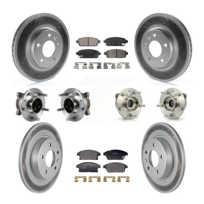 Kit de plaquettes de Rotor de frein, roulement de moyeu avant et arrière (10 pièces) pour Chevrolet Cruze Buic
