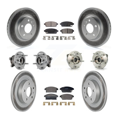 Kit de plaquettes de rotor de frein, roulement de moyeu avant et arrière (10 pièces) pour Chevrolet Vol 11-12