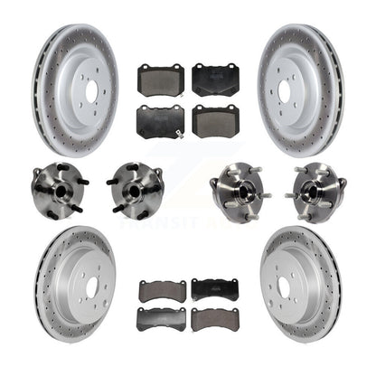 Kit de plaquettes de rotor de frein, roulement de moyeu avant et arrière (10 pièces) pour Subaru WRX ST 18-20