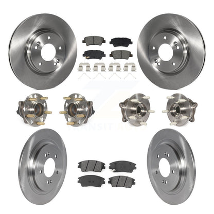 Kit de plaquettes de rotor de frein à disque, roulement de moyeu avant et arrière (10 pièces) pour Kia Sportage Hyunda