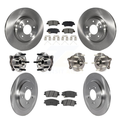 Kit de plaquettes de rotor de frein à disque, roulement de moyeu avant et arrière (10 pièces) pour Kia Sportage Hyunda