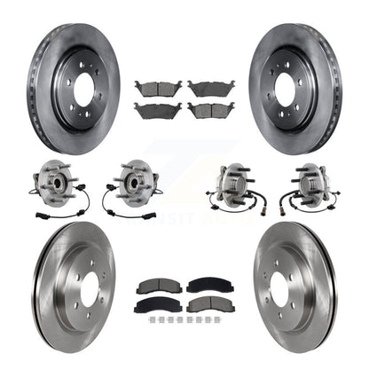 Kit de rotors et plaquettes de frein, roulement de moyeu avant et arrière (10 pièces) pour Ford Expedition Lincol