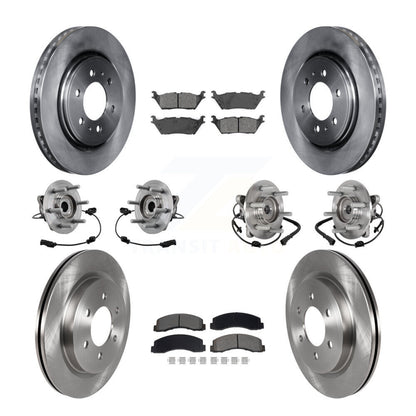 Kit de rotors et plaquettes de frein, roulement de moyeu avant et arrière (10 pièces) pour Ford Expedition Lincol