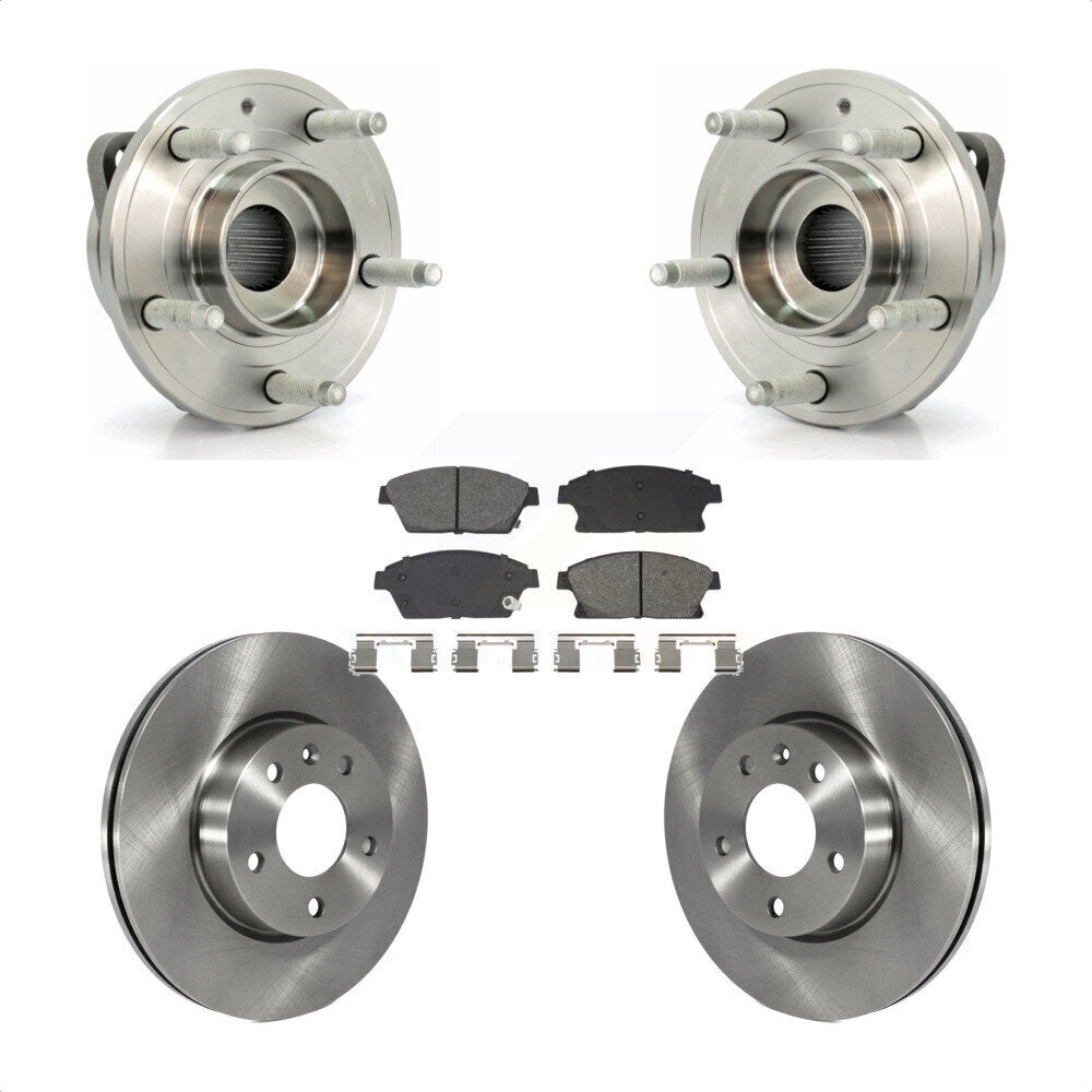 Ensemble de roulements de moyeu avant, Rotors et plaquettes de frein à disque pour Cadillac ATS
