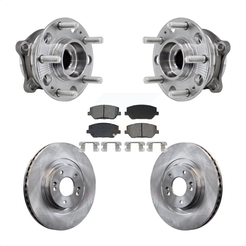 Kit de rotor de frein et de plaquettes d'assemblage de roulement de moyeu avant pour Hyundai Santa F 2019 – 2020