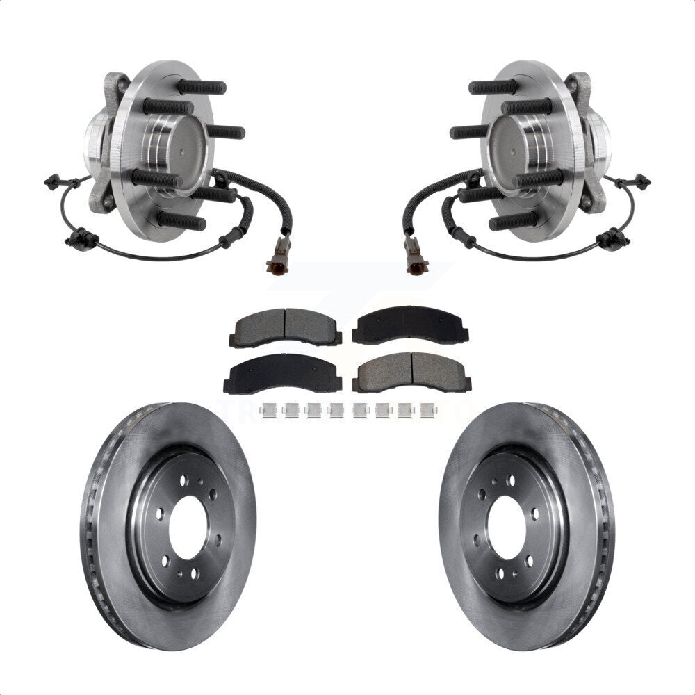 Kit de plaquettes de Rotor de frein à disque, roulement de moyeu avant, pour Ford F-150 Expedition Lincoln RW