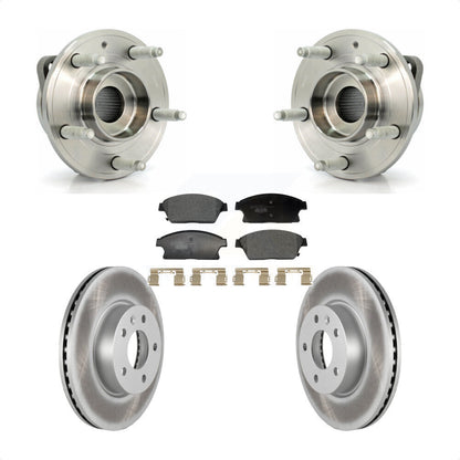 Ensemble de roulement de moyeu avant, Rotor de frein à disque revêtu et Kit de plaquettes pour Cadillac AT