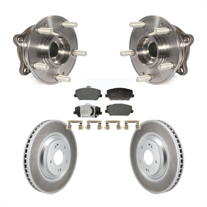 Ensemble de roulement de moyeu avant, Rotor de frein enduit et Kit de plaquettes pour Hyundai Veloster