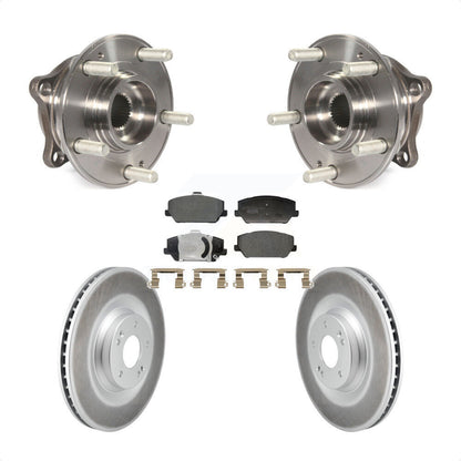 Ensemble de roulement de moyeu avant, Rotor de frein enduit et Kit de plaquettes pour Hyundai Veloster