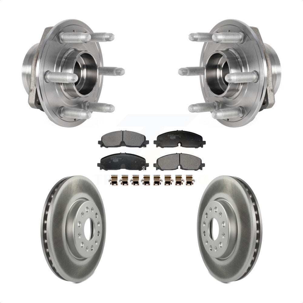 Kit de Rotor et de plaquettes de frein revêtus de roulement de moyeu avant, pour Chevrolet Traverse Blazer GM