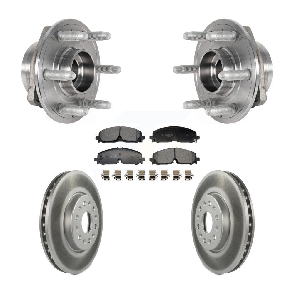 Kit de Rotor et de plaquettes de frein revêtus de roulement de moyeu avant, pour Chevrolet Traverse Blazer GM
