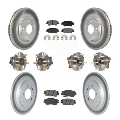 Kit de plaquettes de rotor de frein, roulement de moyeu avant et arrière (10 pièces) pour Kia Sportage Hyunda