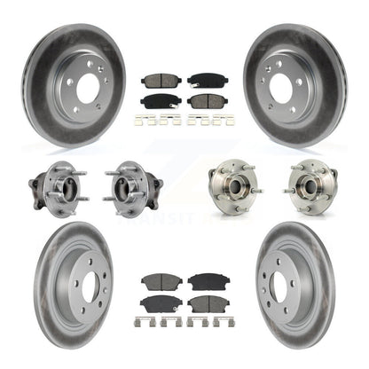Kit de plaquettes de rotor de frein, roulement de moyeu avant et arrière (10 pièces) pour Chevrolet Vol 11-12