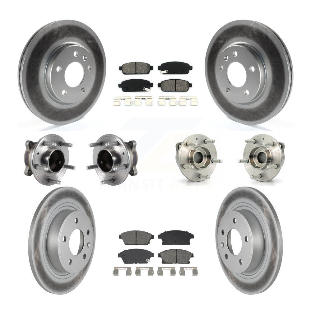 Kit de plaquettes de Rotor de frein, roulement de moyeu avant et arrière (10 pièces) pour Chevrolet Cruze Buic