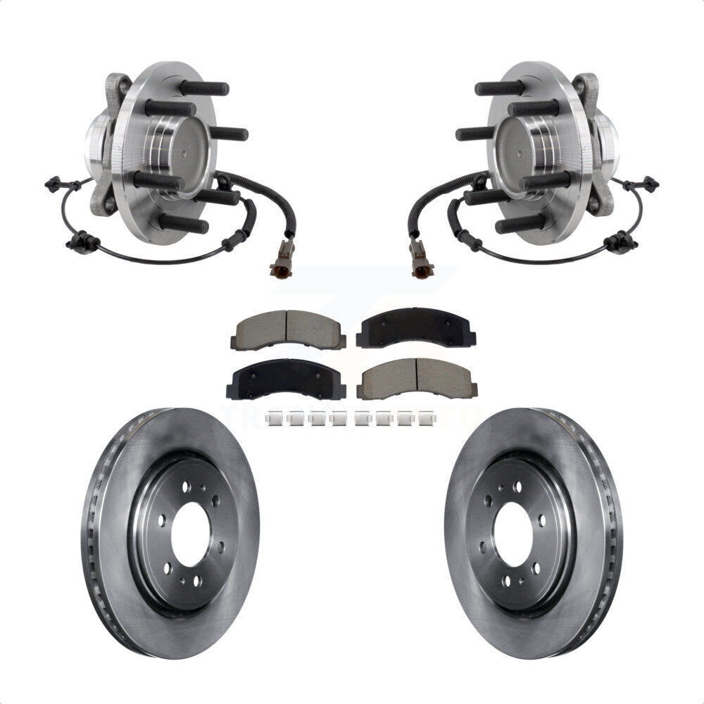 Kit de plaquettes de Rotor de frein à disque, roulement de moyeu avant, pour Ford F-150 Expedition Lincoln RW