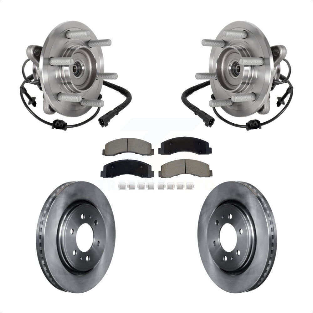 Kit de plaquettes de Rotor de frein, roulement de moyeu avant, pour Ford Expedition Lincoln Navigator 4W