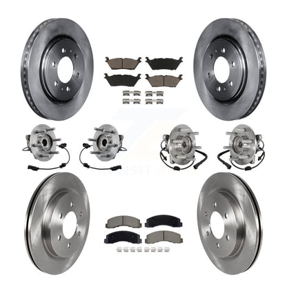 Kit de rotors et plaquettes de frein, roulement de moyeu avant et arrière (10 pièces) pour Ford Expedition Lincol
