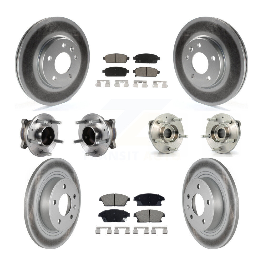 Kit de plaquettes de Rotor de frein, roulement de moyeu avant et arrière (10 pièces) pour Chevrolet Cruze Buic