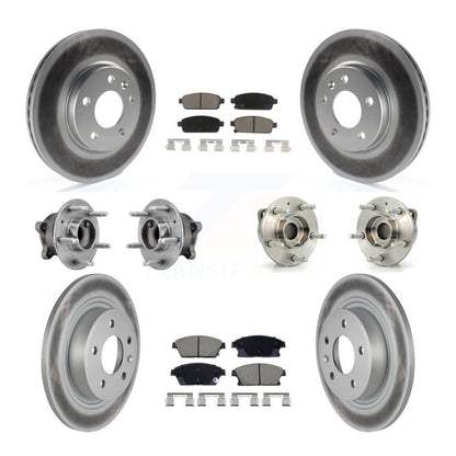 Kit de plaquettes de rotor de frein, roulement de moyeu avant et arrière (10 pièces) pour Chevrolet Vol 11-12