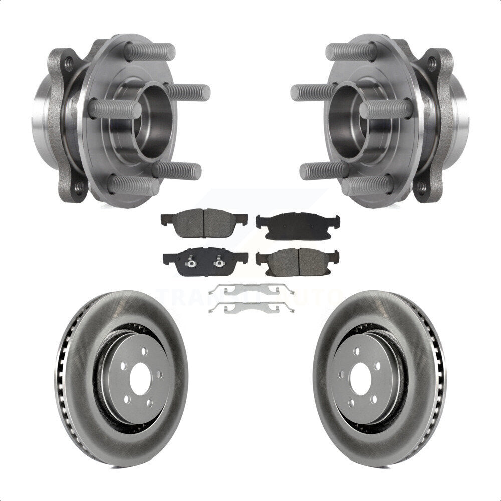 Kit de plaquettes de Rotor de frein, ensemble de roulements de moyeu avant, pour Ford Fusion Lincoln MK