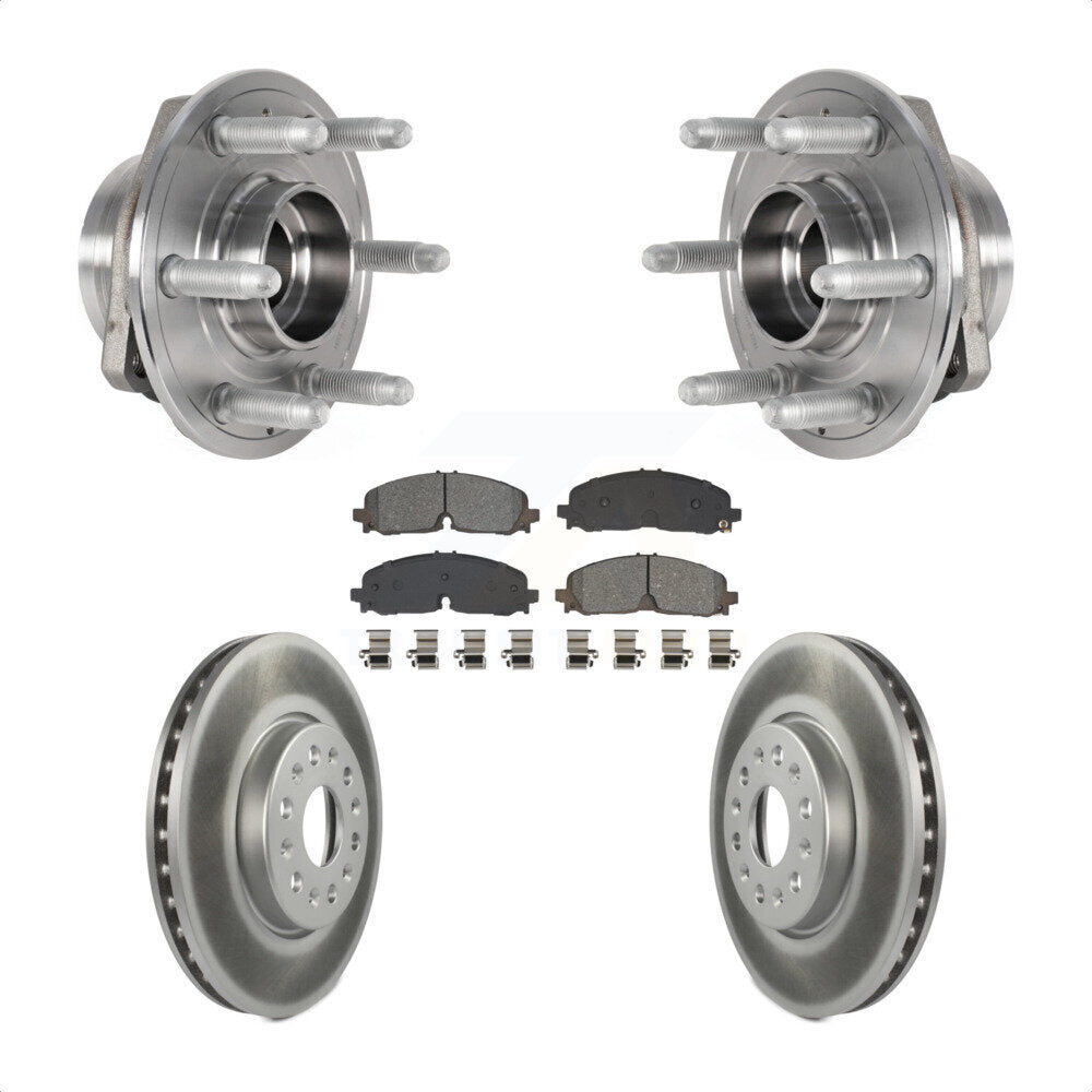 Kit de Rotor et de plaquettes de frein revêtus de roulement de moyeu avant, pour Chevrolet Traverse Blazer GM