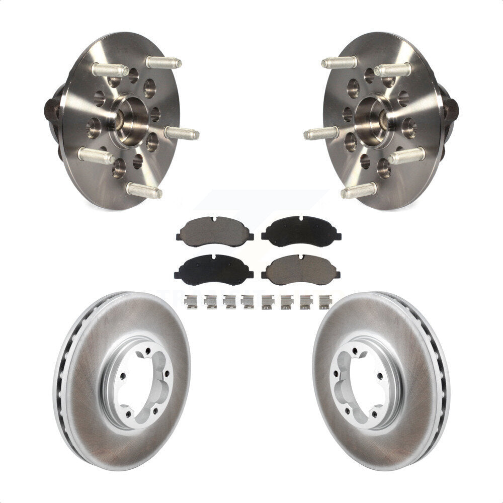 Kit de Rotor et plaquettes de frein revêtus de roulement de moyeu avant, pour Ford Transit-250 Transit-15