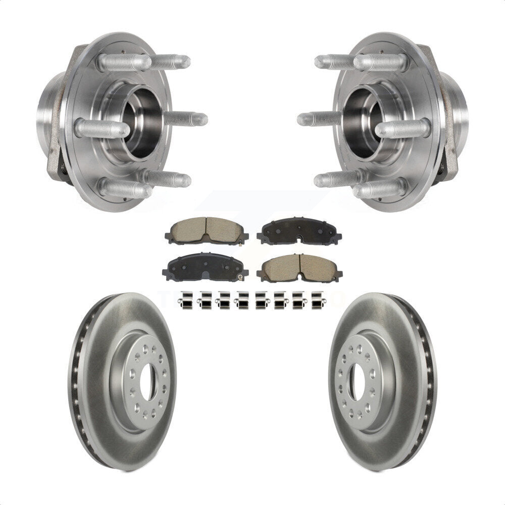 Kit de Rotor et de plaquettes de frein revêtus de roulement de moyeu avant, pour Chevrolet Traverse Blazer GM