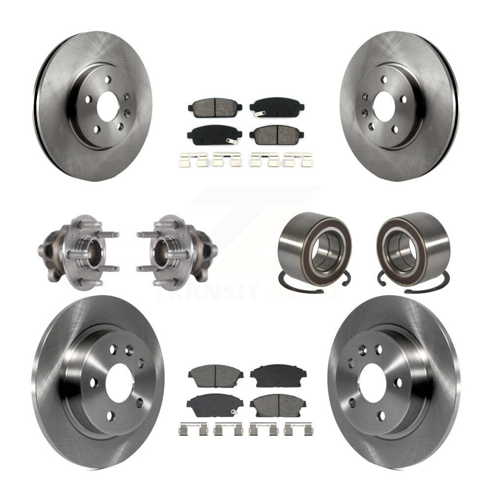 Kit de plaquettes de Rotor de frein, roulement de moyeu avant et arrière (10 pièces) pour Buick Encore Chevrolet FW