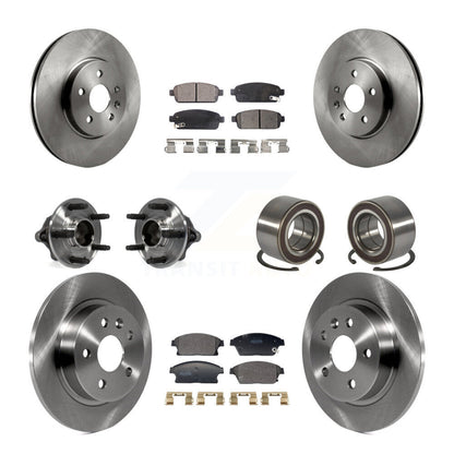 Kit de Rotor et de plaquettes de frein, roulement de moyeu avant et arrière (10 pièces) pour Chevrolet Trax Buick FW