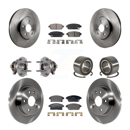 Kit de plaquettes de Rotor de frein, roulement de moyeu avant et arrière (10 pièces) pour Buick Encore Chevrolet FW