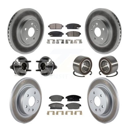 Kit de plaquettes de rotor de frein, roulement de moyeu avant et arrière (10 pièces) pour Chevrolet Trax Buic