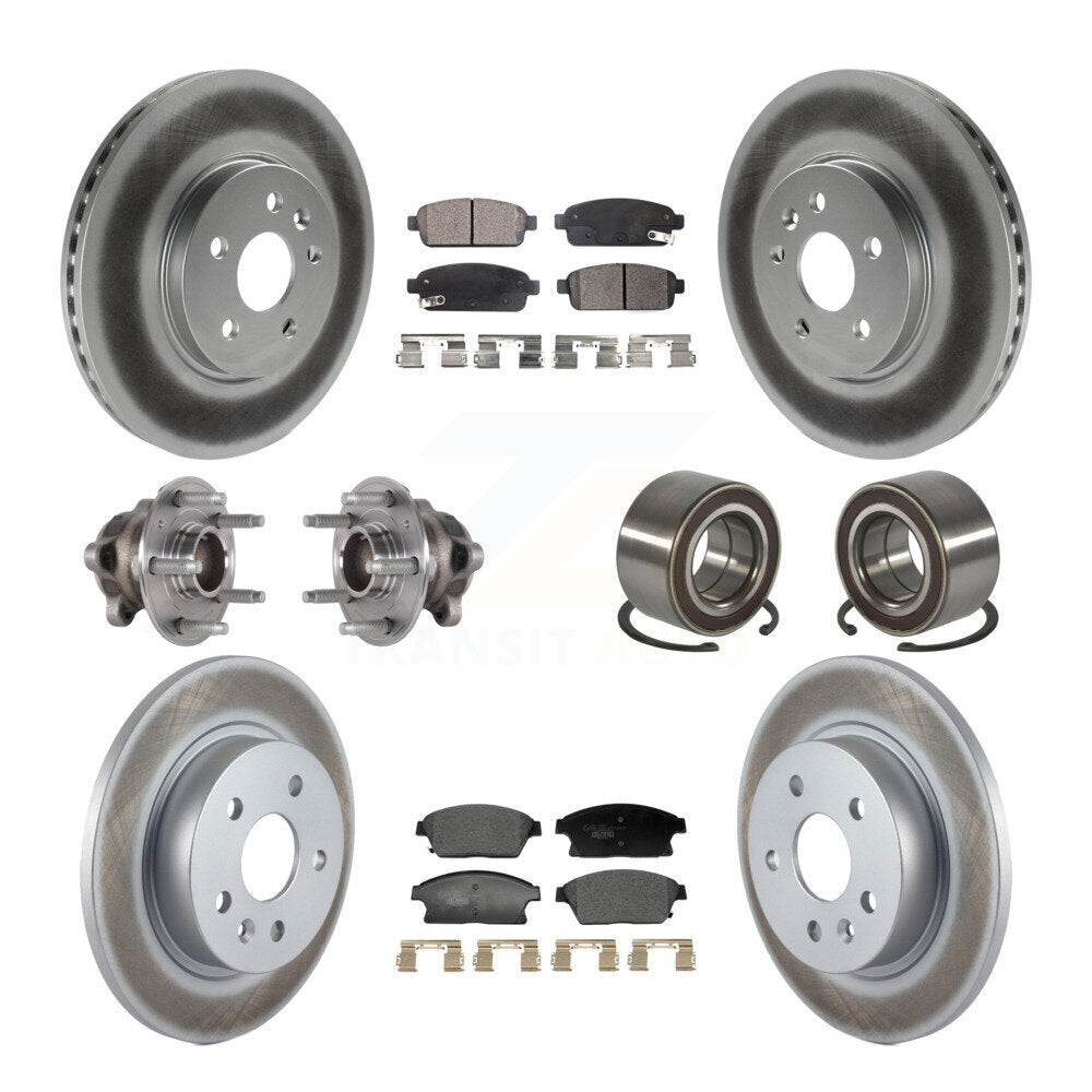 Kit de plaquettes de Rotor de frein, roulement de moyeu avant et arrière (10 pièces) pour Buick Encore Trax FW