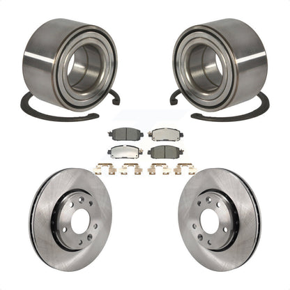 Kit de rotors de frein à disque et de plaquettes en céramique, roulement de roue avant, pour Nissan kick