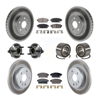 Kit de plaquettes de rotor de frein, roulement de moyeu avant et arrière (10 pièces) pour Chevrolet Trax Buic