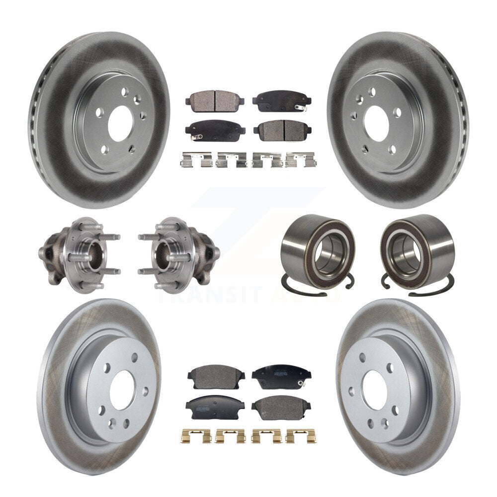 Kit de plaquettes de Rotor de frein, roulement de moyeu avant et arrière (10 pièces) pour Buick Encore Trax FW