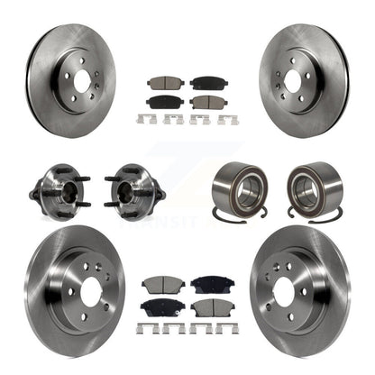 Kit de Rotor et de plaquettes de frein, roulement de moyeu avant et arrière (10 pièces) pour Chevrolet Trax Buick FW