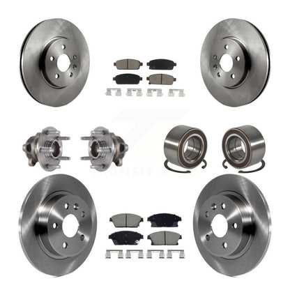 Kit de plaquettes de Rotor de frein, roulement de moyeu avant et arrière (10 pièces) pour Buick Encore Chevrolet FW