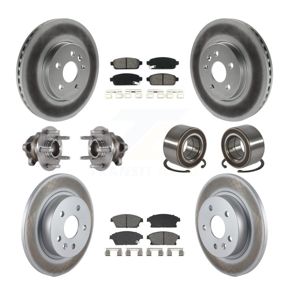 Kit de plaquettes de Rotor de frein, roulement de moyeu avant et arrière (10 pièces) pour Buick Encore Trax FW