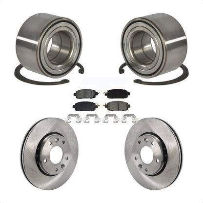 Kit de Rotor de frein à disque et de plaquettes semi-métalliques, roulement de roue avant, pour Nissan Kick