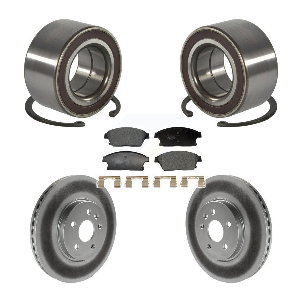 Kit de Rotor et de plaquettes de frein revêtus de roulement de roue avant, pour Chevrolet Trax Buick Encor