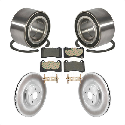 Kit de plaquettes de Rotor de frein à disque enduit de roulement de roue avant pour Ford Focus R 2016 – 2018
